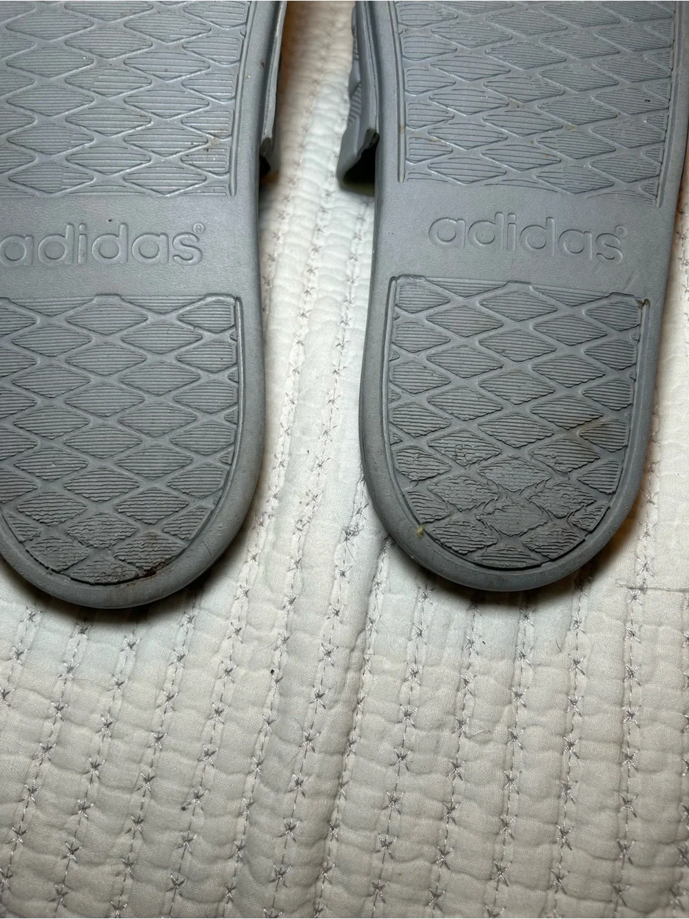 Adidas Men's adilette Cloudfoam PlusSlide Sandals - Grey